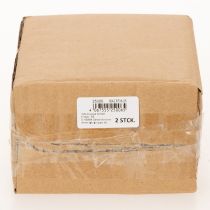 Artikel Rustikt keramikhus med lys LED, ideelt som stemningsfuld borddekoration, 15 cm, 2 stk.