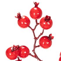 Artikel Kunstig hybengren med skinnende bær, 62 cm