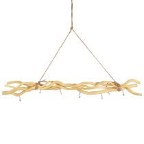 Artikel Krogliste, boho vægdekoration træ, vægkrog dekoration natur 60cm