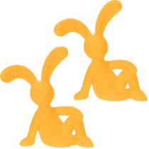 Artikel Dekorativ påskehare af plastik, ideel som dekoration og gaveidé, 20 cm, 2 stk.