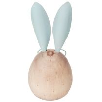 Artikel Træfigurer af kaniner med ansigter til legende detaljer på borde og hylder, 14 cm, 3 stk.