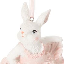 Artikel Ballerina-kaninvedhæng, et blikfang til påskegrene eller juletræer, 12 cm, 2 stk.