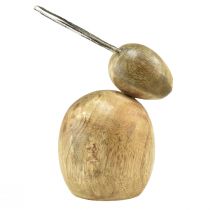 Artikel Kaniner dekoration træ metal sølv påske 12,5x14x16,5cm