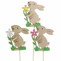 Artikel Blomsterpropkanin lavet af træ 9cm 12 stk