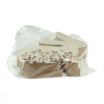 Artikel Bunny Wood Sidde Blomstermønster Natur Hvid 24×24cm 2 stk