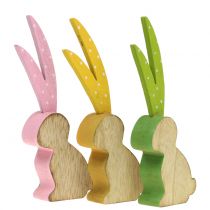 Artikel Deco figur bunny langt øre 15 cm 6stk