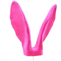 Artikel Bunny dekorative ører pink til påske flocked pind H56cm