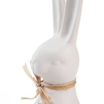 Artikel Kaninhoved dekoration Påskehare hvid kanin keramik 17cm