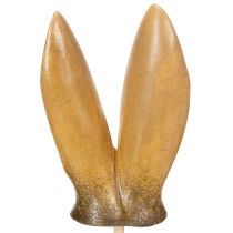 Artikel Kaninører Havepæl, Forårsdyrfigur til have- og påskedekorationer, 29 cm, 4 stk.