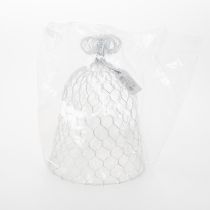 Artikel Vintage trådklokke til rustik bordpynt i landlig stil, 23 cm