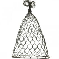 Artikel Trådhætte, dekorativ klokke, espalier af metal Brun H25cm Ø16cm