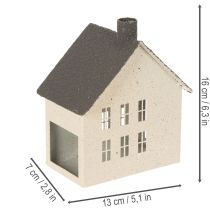 Artikel Metal fyrhus lanterne dekoration 16cm
