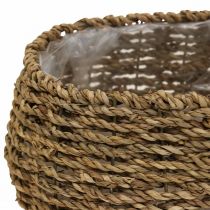 Artikel Plantekurv med håndtag kurv blomsterkurv L23/35cm sæt med 2 stk
