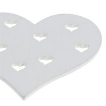 Artikel Heart Mix White 3,3 cm - 7cm 54p