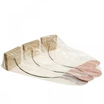 Artikel Borddekoration hjerter bryllup, hjertedekoration metal orange/lilla H40cm 3stk