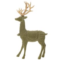 Artikel Dekorativ stående hjortefigur, besat med gevir, 31 cm