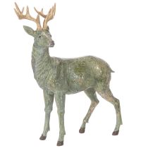 Artikel Hjortefigur, dekorativ, stående, detaljeret, 43 cm