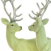 Artikel Deer Deco Rensdyr Grøn Grå Kalveflokket 20 cm Sæt med 2