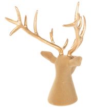 Artikel Dekorativ hjortehovedskulptur med store gevirer, 52 cm