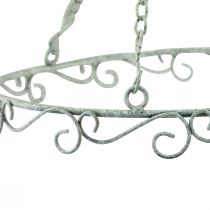Artikel Hængende dekoration metal dekorativ ring hvid shabby chic Ø30cm H30cm