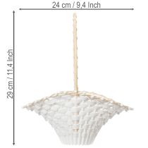 Artikel Bryllupsblomsterpigekurv 24 cm x 17 cm