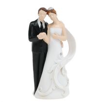 Bryllupsfigur brud og brudgom 10,5 cm