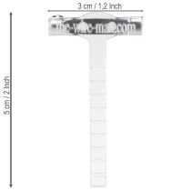 Artikel Bryllupsreversnåle transparente/sølvfarvede 5 cm 50 stk.