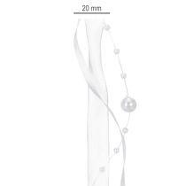 Artikel Bryllupsbånd hvidt 20mm 5m