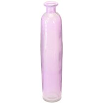 Artikel Høj blomstervase lilla flasker dekorativt glas Ø6,5cm H30cm