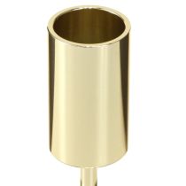 Artikel Høj, konisk lysestage, guldmetal, 27,5 cm, 4 stk.