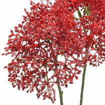 Artikel Ældre røde kunstige blomster til efterårsbuket 52cm 6stk