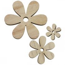 Artikel Træblomster spredte dekorationsblomster træ Ø2,5–6,5cm 29 stk.