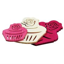Artikel Træ cupcakes borddekoration pastelfarver muffins fødselsdagsdekoration 24 stk