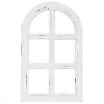 Artikel Trædekoration shabby chic dekorativ vinduesramme træ hvid 29,5×48cm
