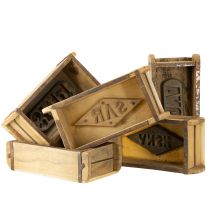 Artikel Trædekoration vintage murstensform brun, rust 31×14,5 cm H9 cm