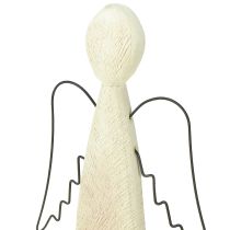 Artikel Træengel naturlig skytsengel træfigur moderne H27,5 cm