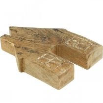 Artikel Træhusdekoration Julehus træhusdekoration træstativ H15cm