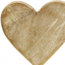 Træhjerte hjerte på pind deco hjerte træ natur 25,5cm H33cm