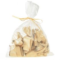 Artikel Træhjerter med birkebark Birkehjerter 3–4cm 30 stk