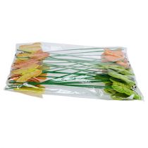 Artikel Træsommerfugle på pind, assorteret i 3 farver, 8 cm, 24 stk.