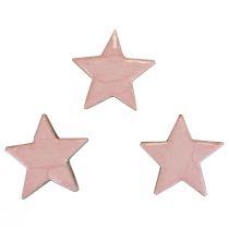 Artikel Træstjerner dekorationsstjerner Julepynt pink glans Ø5cm 8 stk