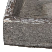 Artikel Rustikt dekorativt bakke til stilfuld borddekoration, 15 cm, 4 stk.
