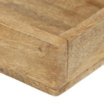 Artikel Træbakke rektangulær dekorativ bakke træ 39×15,5×4cm 2 stk.