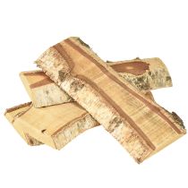 Artikel Træbakke med dekoration af birketræ, 25×10×2 cm, 4 stk.