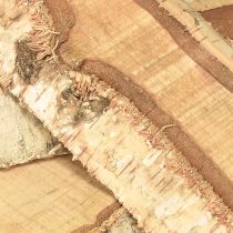 Artikel Træbakke med dekoration af birketræ, 25×10×2 cm, 4 stk.