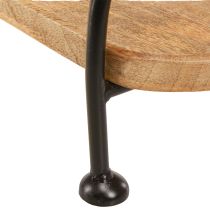 Artikel Træbakke oval aflang dekorativ bakke med hank 49×18×26cm