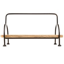 Artikel Træbakke oval aflang dekorativ bakke med hank 49×18×26cm