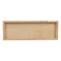 Træbakke dekorativ bakke træ rektangulær natur 50×17×2,5cm