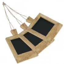 Artikel Mini deco board til at hænge naturen 9 × 13cm 3 stk
