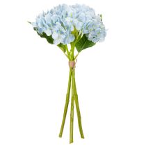 Artikel Kunstige hortensiablomster, naturtro design, til stuedekoration, 34 cm, 3 stk.